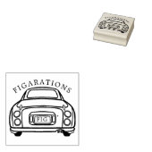 Figarations Monoline Figaro Autoname Rubber Briefm Gummistempel (Stempel)
