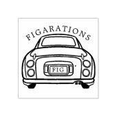 Figarations Monoline Figaro Autoname Rubber Briefm Gummistempel (Prägung)