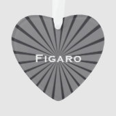 Figarations Niedlich Black Figaro Car Ornament (Rückseite)