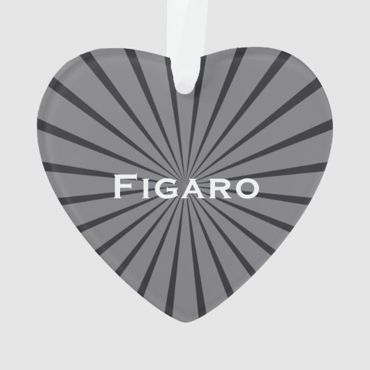 Figarations Niedlich Black Figaro Car Ornament (Rückseite)