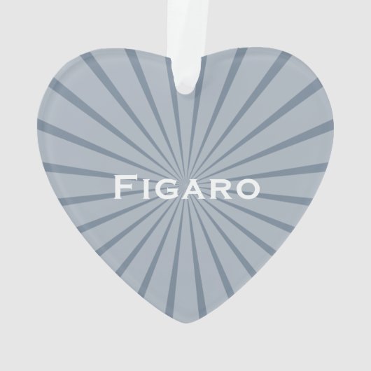 Figarations Niedlich Lapis Gray Figaro Auto Orname Ornament (Rückseite)