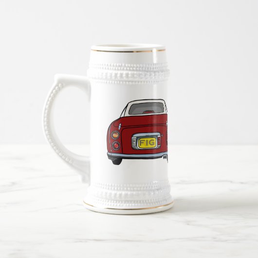 Figarations Niedlich Red Figaro Car Beer Stein Bierglas (Links)