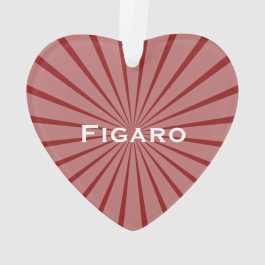 Figarations Niedlich Red Figaro Car Ornament (Rückseite)