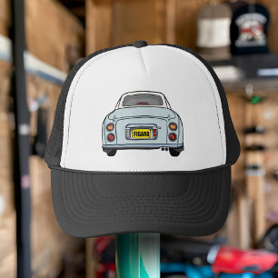 Figarations Pale Aqua Figaro Auto Name Trucker Hat Truckerkappe