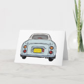 Figarations Pale Aqua Figaro Car Grußkarte Karte (Vorderseite)