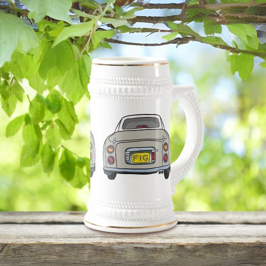 Figarations Topaz Mist Figaro Car Beer Stein Bierglas