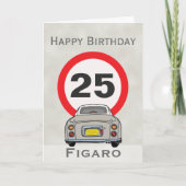 Figarations Topaz Mist Figaro Happy Birthday Card Karte (Vorderseite)
