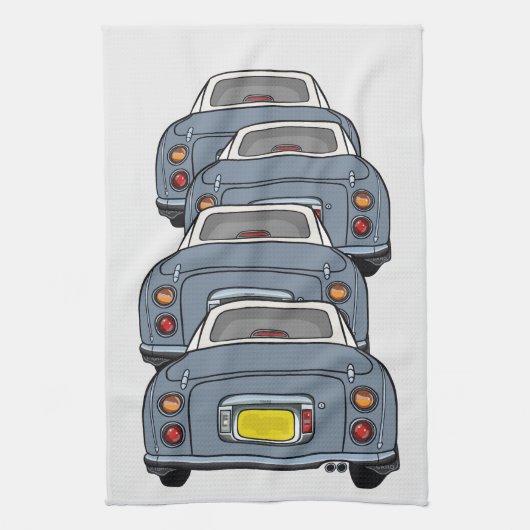 Figaro Car Convoy Lapis Kitchen Handtuch (Vertikal)