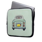 Figaro Car Green Laptop Sleeve (Vorderseite Links)