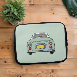 Figaro Car Green Laptop Sleeve