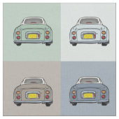 Figaro Car Muster Stoff (Nahaufnahme)