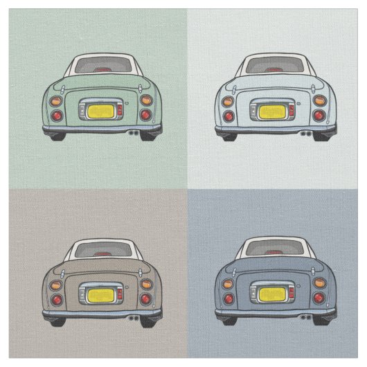 Figaro Car Muster Stoff (Nahaufnahme)