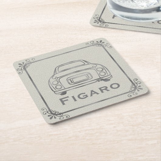 Figaro Car Square Paper Untersetzer (angewinkelt)