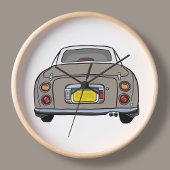 Figaro Car Topaz Mist Garage Clock Runde Wanduhr