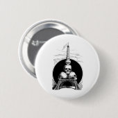 Figaro. Ein Eiffel-Turm für den Friedhof Button (Vorne & Hinten)