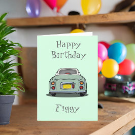 Figaro Green Figaro Motor Car Geburtstag Karte