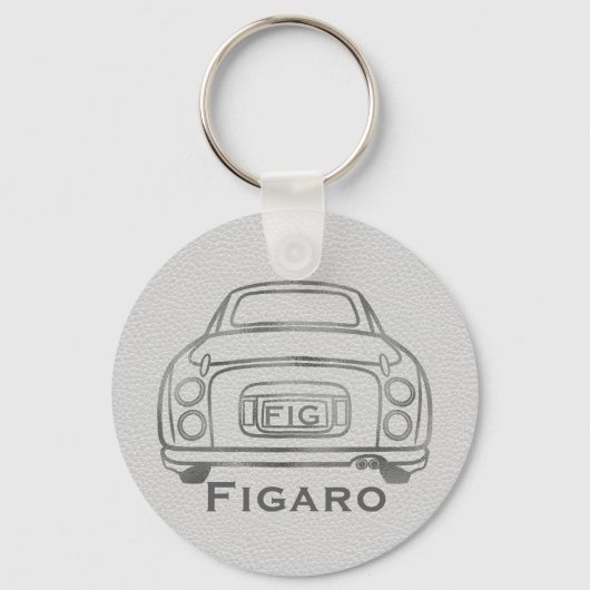 Figaro Monogram Figaro Autofahrername Schlüsselanhänger (Vorderseite)