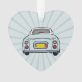 Figaro Niedlich Pale Aqua Figaro Auto Verzierung Ornament (Vorderseite)