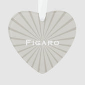 Figaro Niedlich Topaz Mist Figaro Car Ornament (Rückseite)