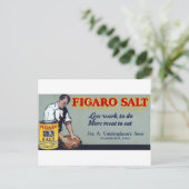 Figaro Salt Ad Washington, IA Postkarte (Stehend Vorderseite)