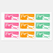 Figaro Stickers Etiketten (Blatt)