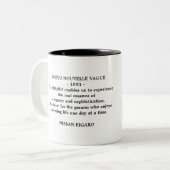 Figaro Tokyo Zitat Topaz Mist Figaro Auto Zweifarbige Tasse (Vorderseite Links)