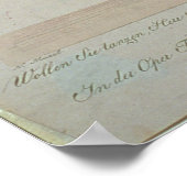 Figaro, valet to Count Almaviva Poster (Ecke)