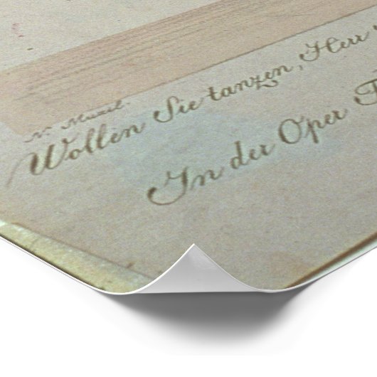 Figaro, valet to Count Almaviva Poster (Ecke)