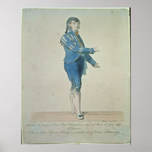Figaro, valet to Count Almaviva Poster (Vorne)