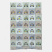 Figations Seasons Figaro Auto Name Küche Handtuch (Vertikal)