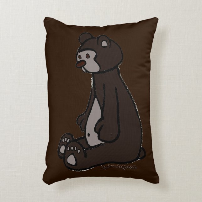 figdewdrop Bear Accent Pillow Dekokissen (Vorderseite(Vertikal))