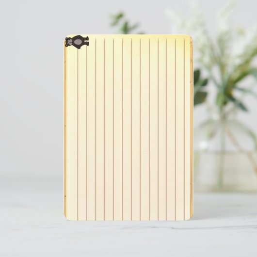 Figdewdrop Bear recipe notecards (Stehend Vorderseite)