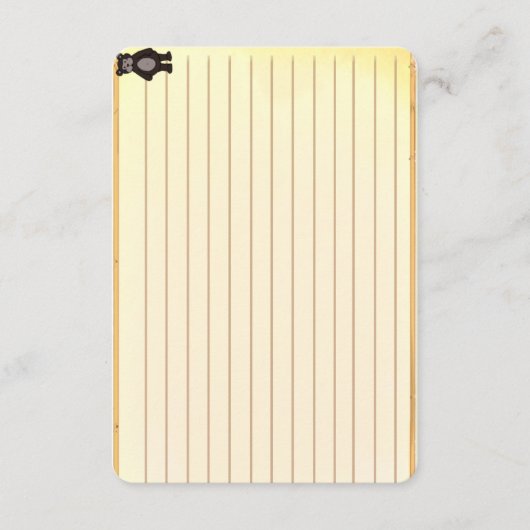 Figdewdrop Bear recipe notecards (Vorderseite)