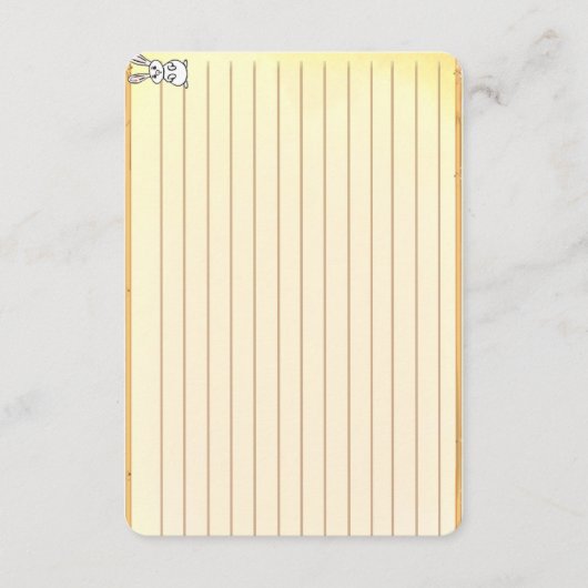 Figdewdrop Bunny recipe notecards (Vorderseite)