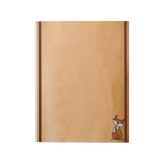 Figdewdrop Fig the fox tear away notepad Notizblock (Rotiert)