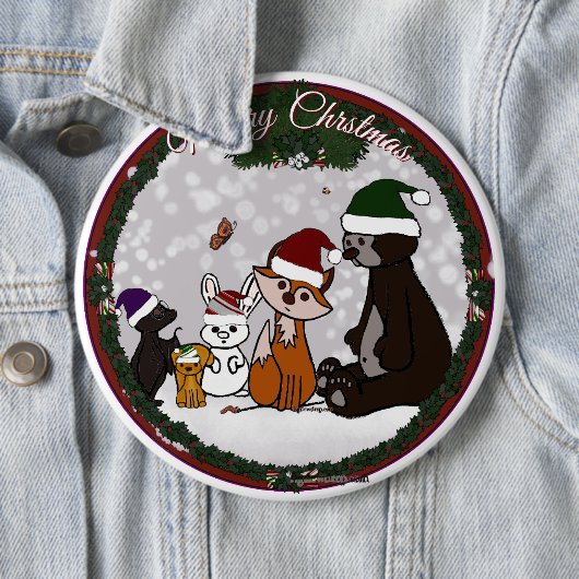 Figdewdrop Frohe Weihnachten Runde Knöpfe Button (Beispiel)