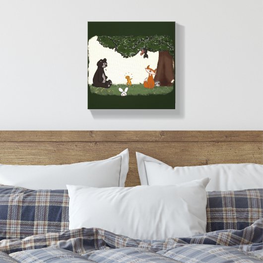 figdewdrop Frühlingstag Gespannter Leinwanddruck (Insitu (Schlafzimmer))