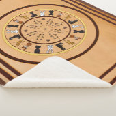 figdewdrop nutty bullseye Sherpa Blanket  Sherpadecke (3/4)