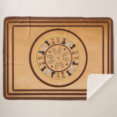 figdewdrop nutty bullseye Sherpa Blanket  Sherpadecke (Vorderseite (Horizontal))