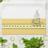Figdewdrop Relax Cup Gold Acorn Kitchen Towel Geschirrtuch (Gefaltet)