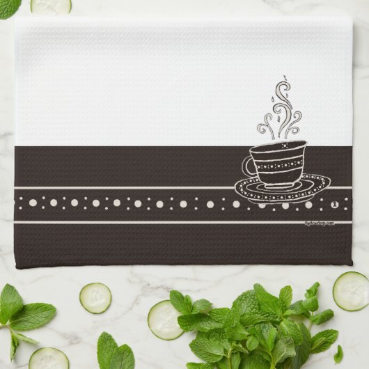 Figdewdrop RelaxCup Black Blinky Bat Kitchen Towel Geschirrtuch (Gefaltet)