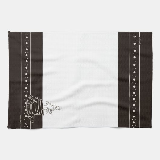 Figdewdrop RelaxCup Black Blinky Bat Kitchen Towel Geschirrtuch (Horizontal)