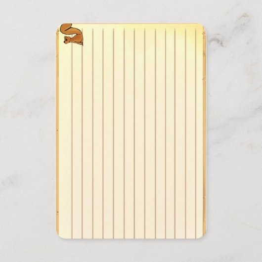 Figdewdrop Squirrel recipe notecards (Vorderseite)