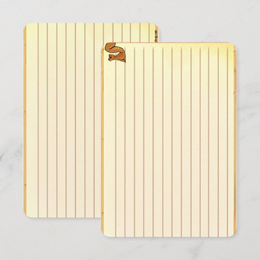 Figdewdrop Squirrel recipe notecards (Vorne/Hinten)