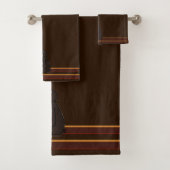 figdewdrops Bear Brown Bath Towel Set (Insitu)