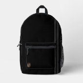 figdewdrops Blinky the Bat Black Backpack Bedruckter Rucksack (Vorderseite)