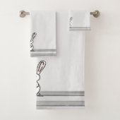 figdewdrops Bunny Bath Towel Set (Insitu)