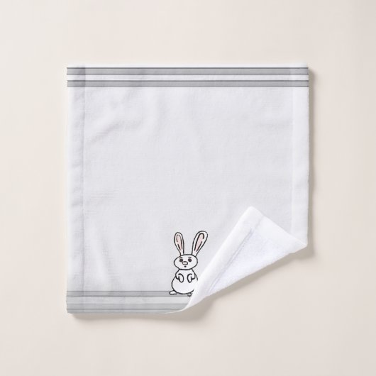 figdewdrops Bunny Bath Towel Set (Waschlappen)