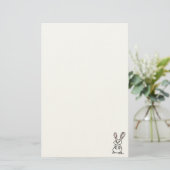 figdewdrops Bunny Stationery Briefpapier (Stehend Vorderseite)