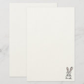 figdewdrops Bunny Stationery Briefpapier (Vorne/Hinten)